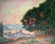 Paul Signac Forest near St. Tropez oil